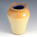 Small carved rim vase